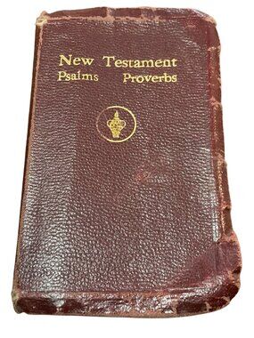Vtg 1956 New Testament With Psalms & Proverbs By Gideons International